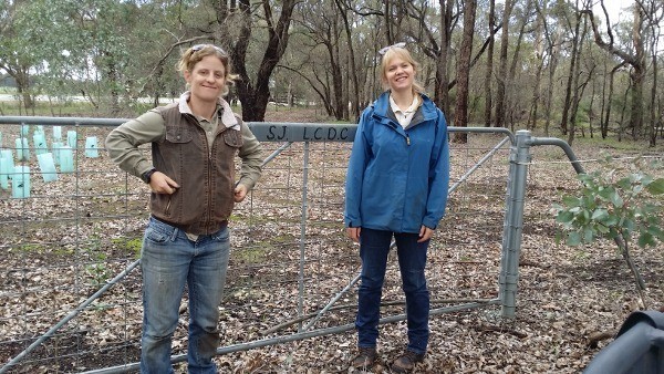 Landcare SJ officers at Duckpond Reserve, Mundijong, Western Australia