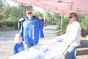 Registration desk at the National Tree Day Celebration