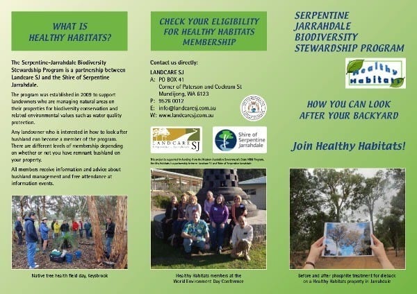 Healthy Habitats flyer