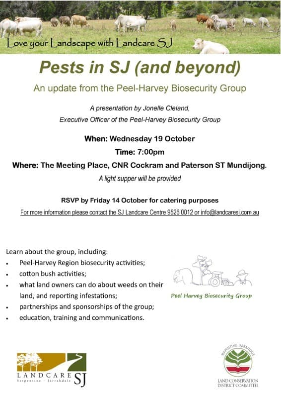 flyer for pest talk