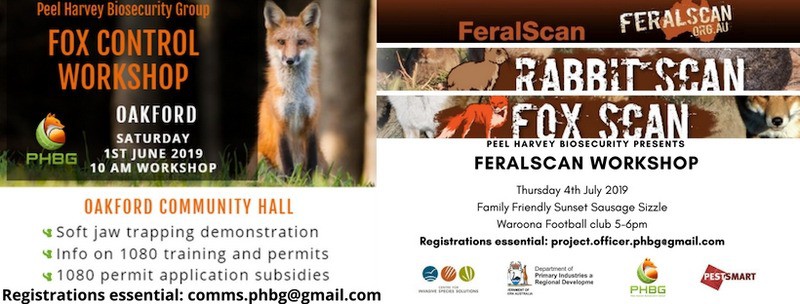 Event flyer for Feral Scan Workshop